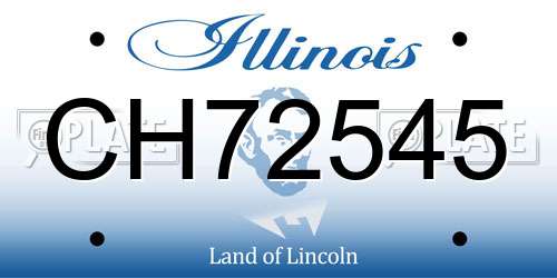 CH72545 Illinois License Plate