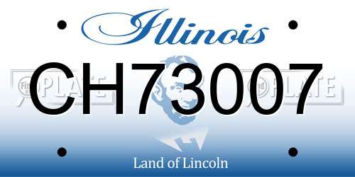 CH73007 Illinois License Plate