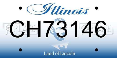 CH73146 Illinois License Plate