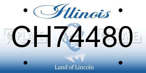 CH74480 Illinois License Plate