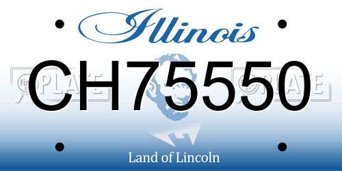 CH75550 Illinois License Plate