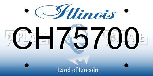 CH75700 Illinois License Plate