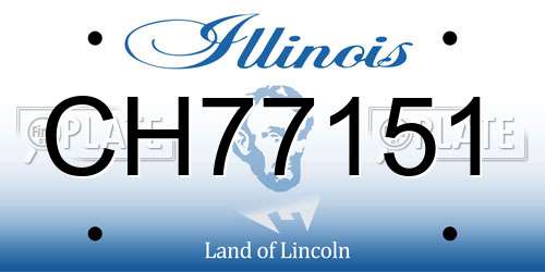 CH77151 Illinois License Plate