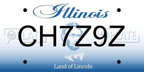 CH7Z9Z Illinois License Plate