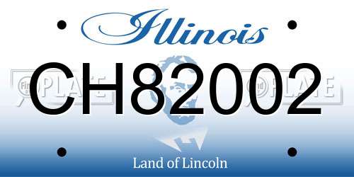 CH82002 Illinois License Plate