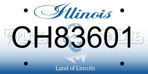 CH83601 Illinois License Plate
