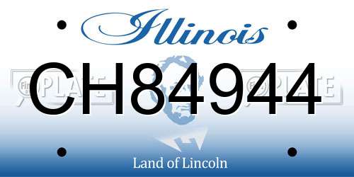 CH84944 Illinois License Plate