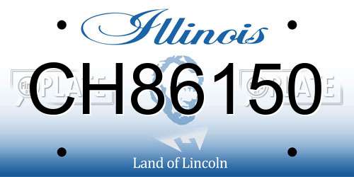 CH86150 Illinois License Plate