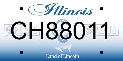 CH88011 Illinois License Plate