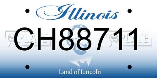 CH88711 Illinois License Plate