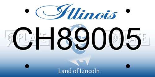 CH89005 Illinois License Plate