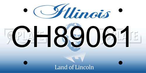 CH89061 Illinois License Plate