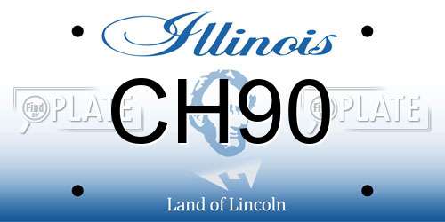 CH90 Illinois License Plate
