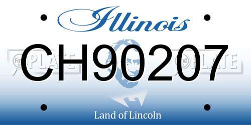 CH90207 Illinois License Plate