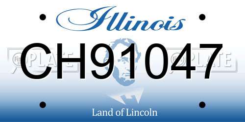 CH91047 Illinois License Plate
