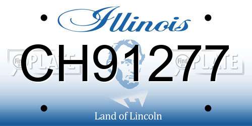CH91277 Illinois License Plate
