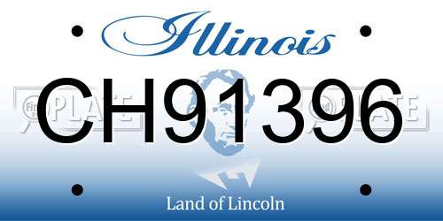 CH91396 Illinois License Plate