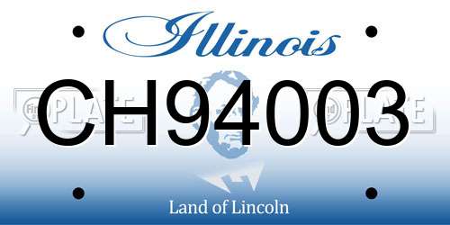 CH94003 Illinois License Plate