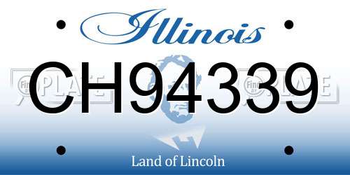 CH94339 Illinois License Plate