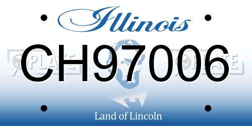 CH97006 Illinois License Plate