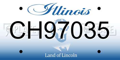 CH97035 Illinois License Plate
