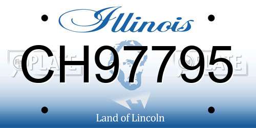 CH97795 Illinois License Plate