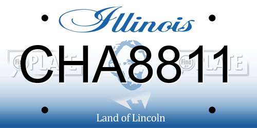 CHA8811 Illinois License Plate