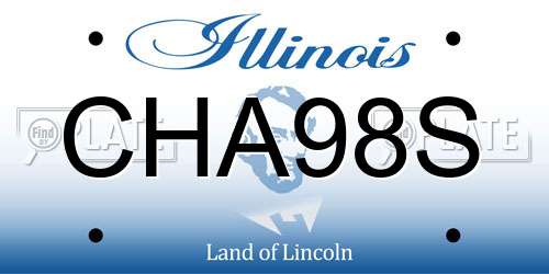 CHA98S Illinois License Plate