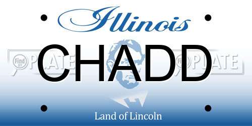 CHADD Illinois License Plate