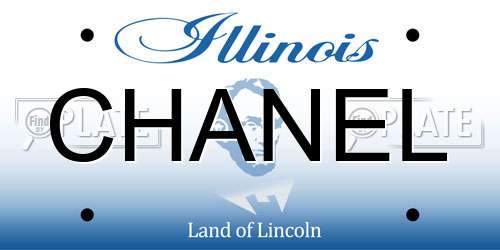 CHANEL Illinois License Plate