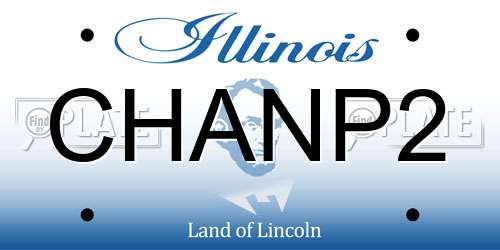 CHANP2 Illinois License Plate