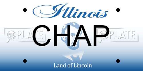 CHAP Illinois License Plate