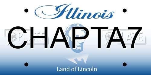 CHAPTA7 Illinois License Plate