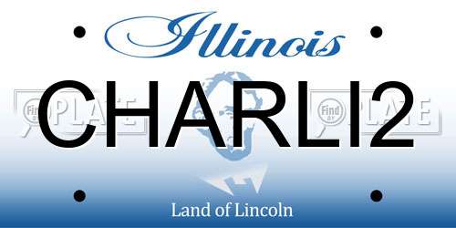 CHARLI2 Illinois License Plate