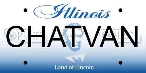 CHATVAN Illinois License Plate