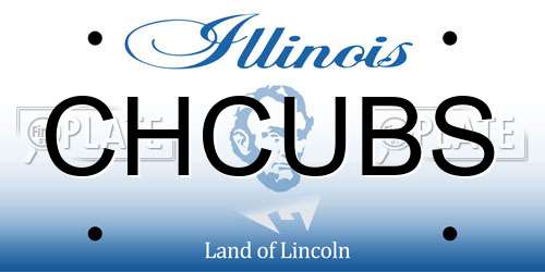 CHCUBS Illinois License Plate