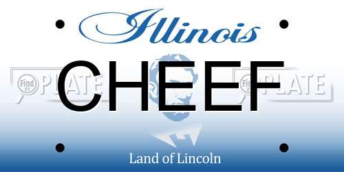 CHEEF Illinois License Plate
