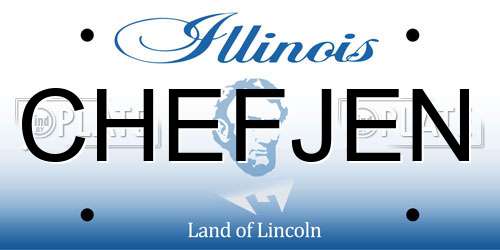 CHEFJEN Illinois License Plate