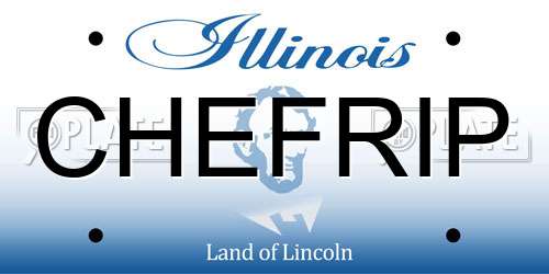 CHEFRIP Illinois License Plate