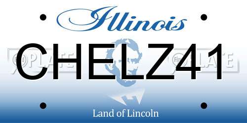 CHELZ41 Illinois License Plate