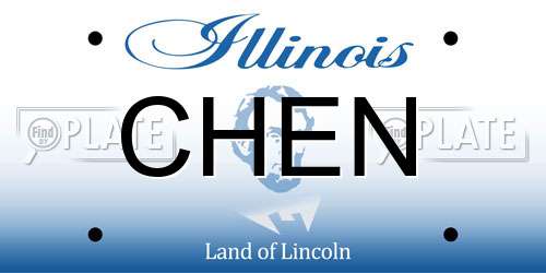 CHEN Illinois License Plate