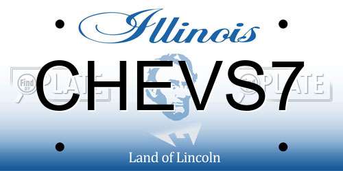CHEVS7 Illinois License Plate