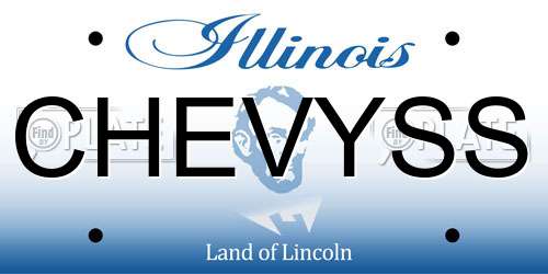CHEVYSS Illinois License Plate