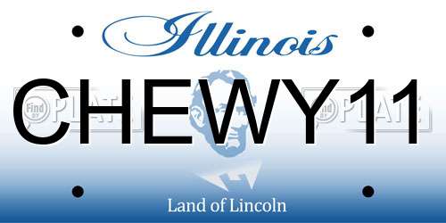 CHEWY11 Illinois License Plate