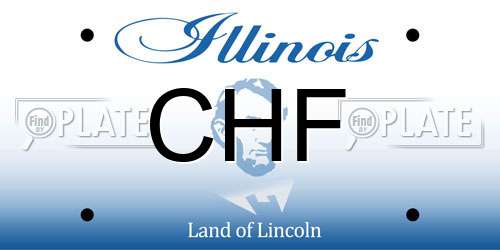 CHF Illinois License Plate