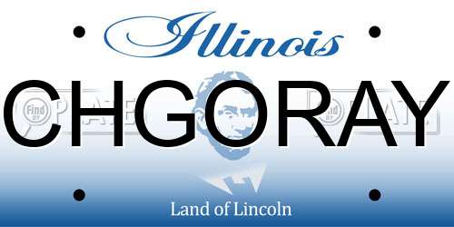 CHGORAY Illinois License Plate