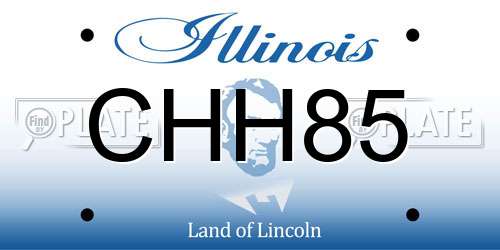 CHH85 Illinois License Plate