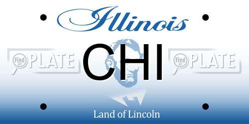 CHI Illinois License Plate