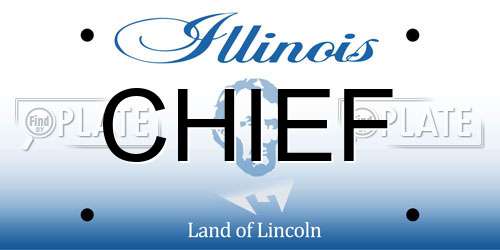 CHIEF Illinois License Plate
