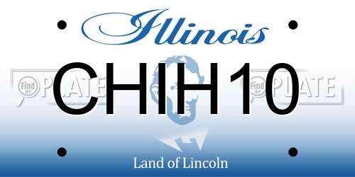 CHIH10 Illinois License Plate